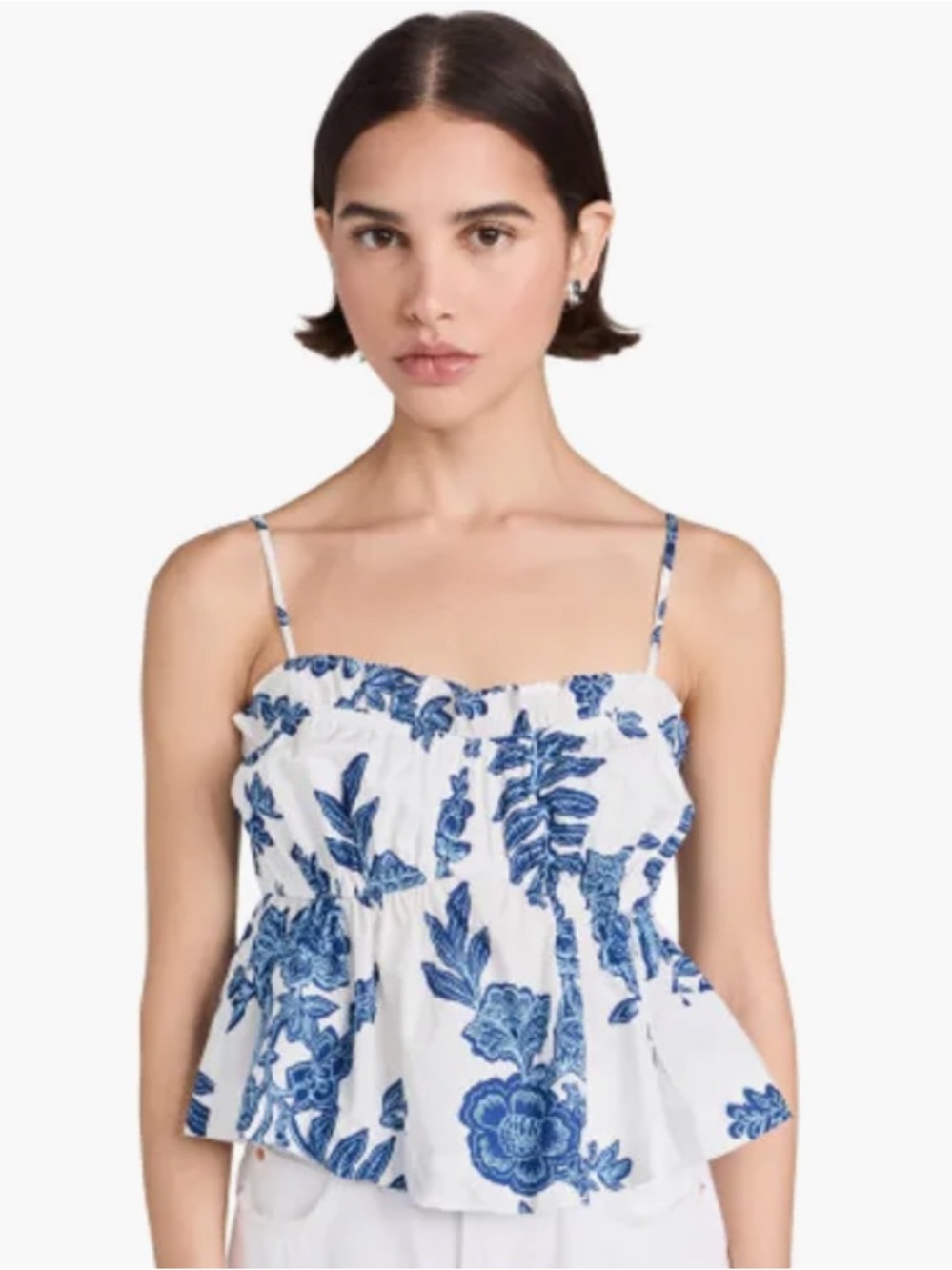 Moon River | floral print spaghetti strap top